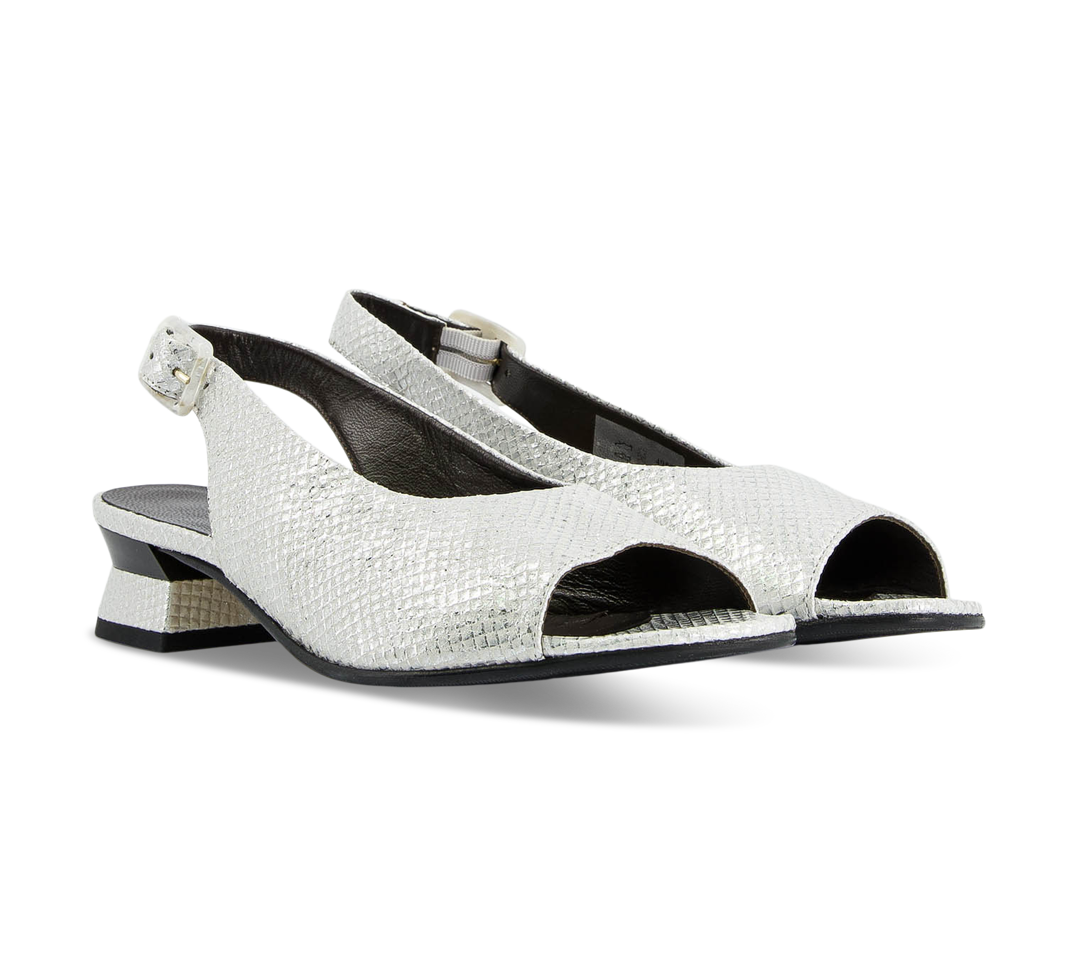 Brunate Riemchensandalen