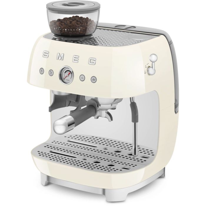 SMEG Espressomaschine mit Mahlwerk 50's Style EGF03CREU Creme