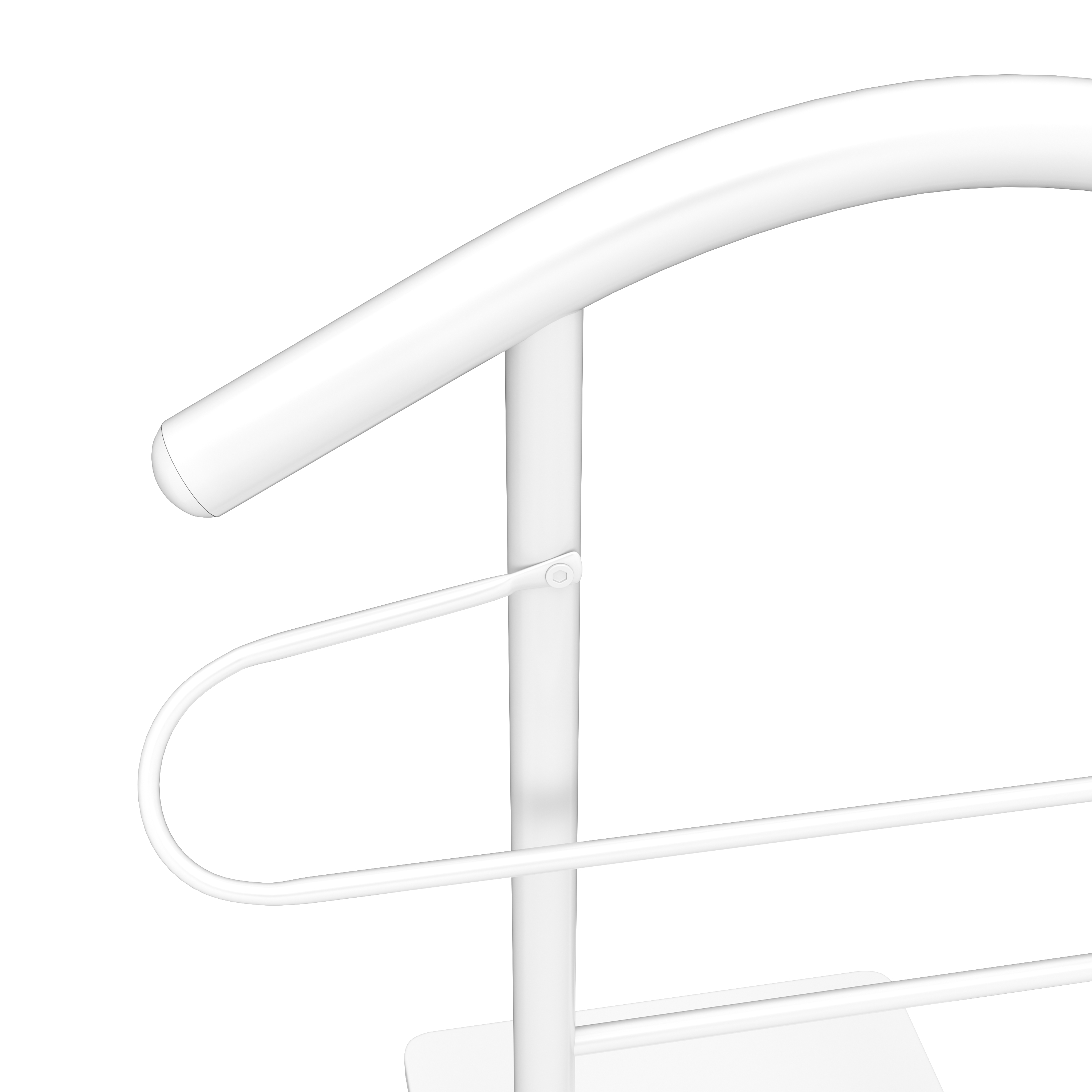 Herrendiener Kleiderständer 43 x 119 cm weiss