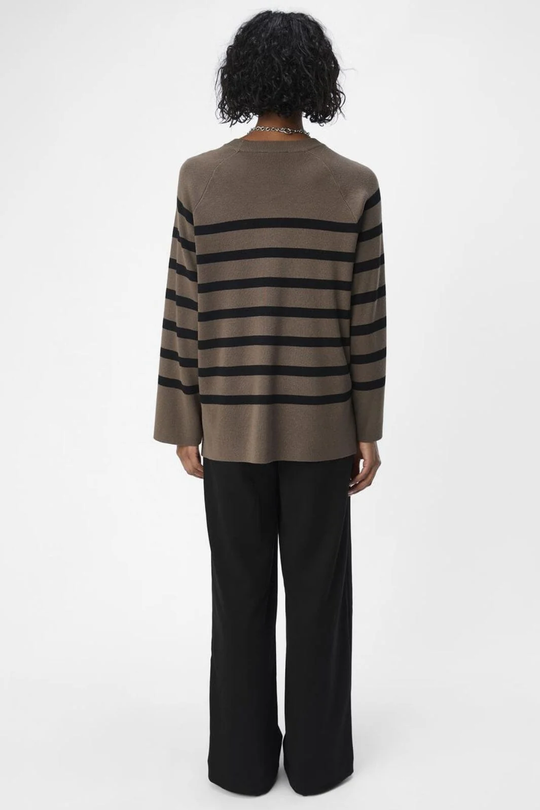 Object Objester Ls Knit Top 4535349 morel black 1