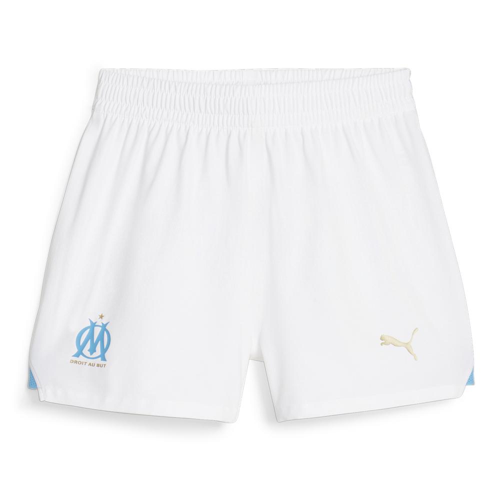 Puma OM Short Blanc/Bleu Femme Puma
