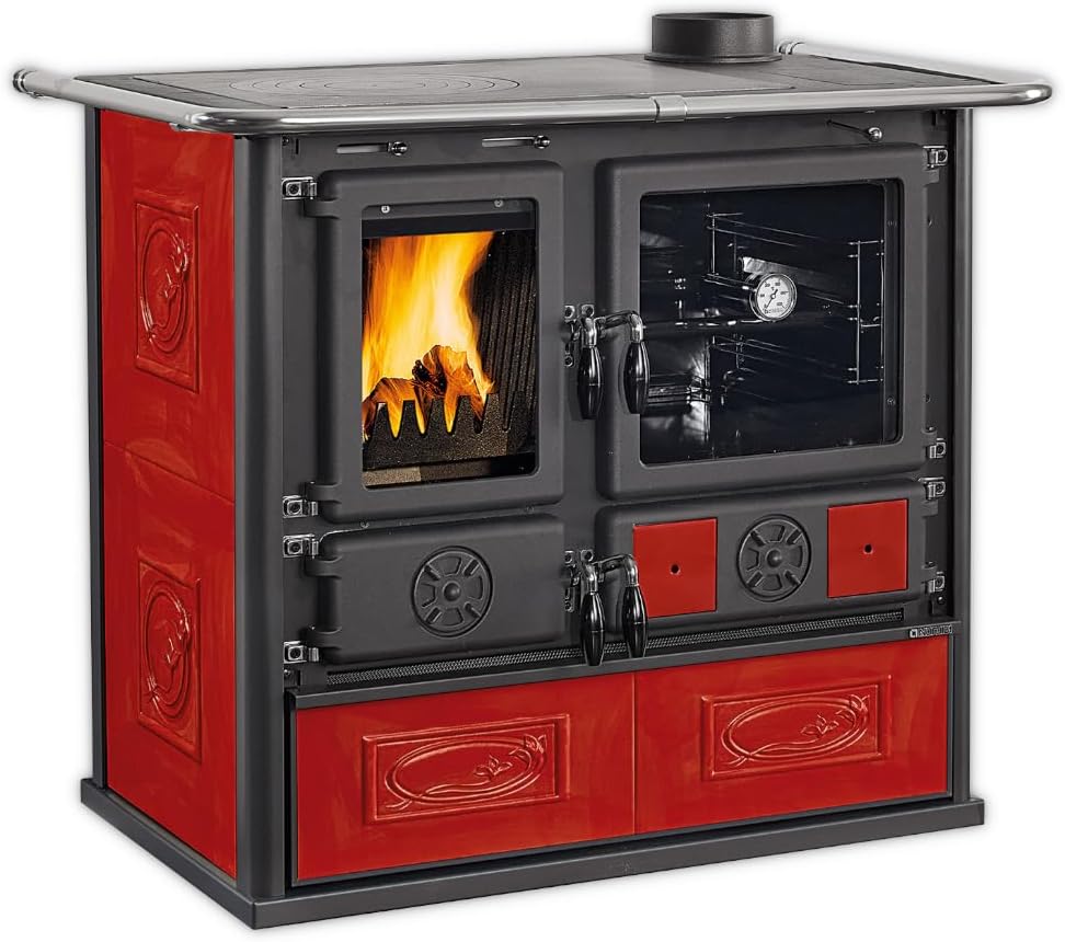 La Nordica Holzherd | ROSA.16 CERAMICA | 8,8 kW | Bordeaux