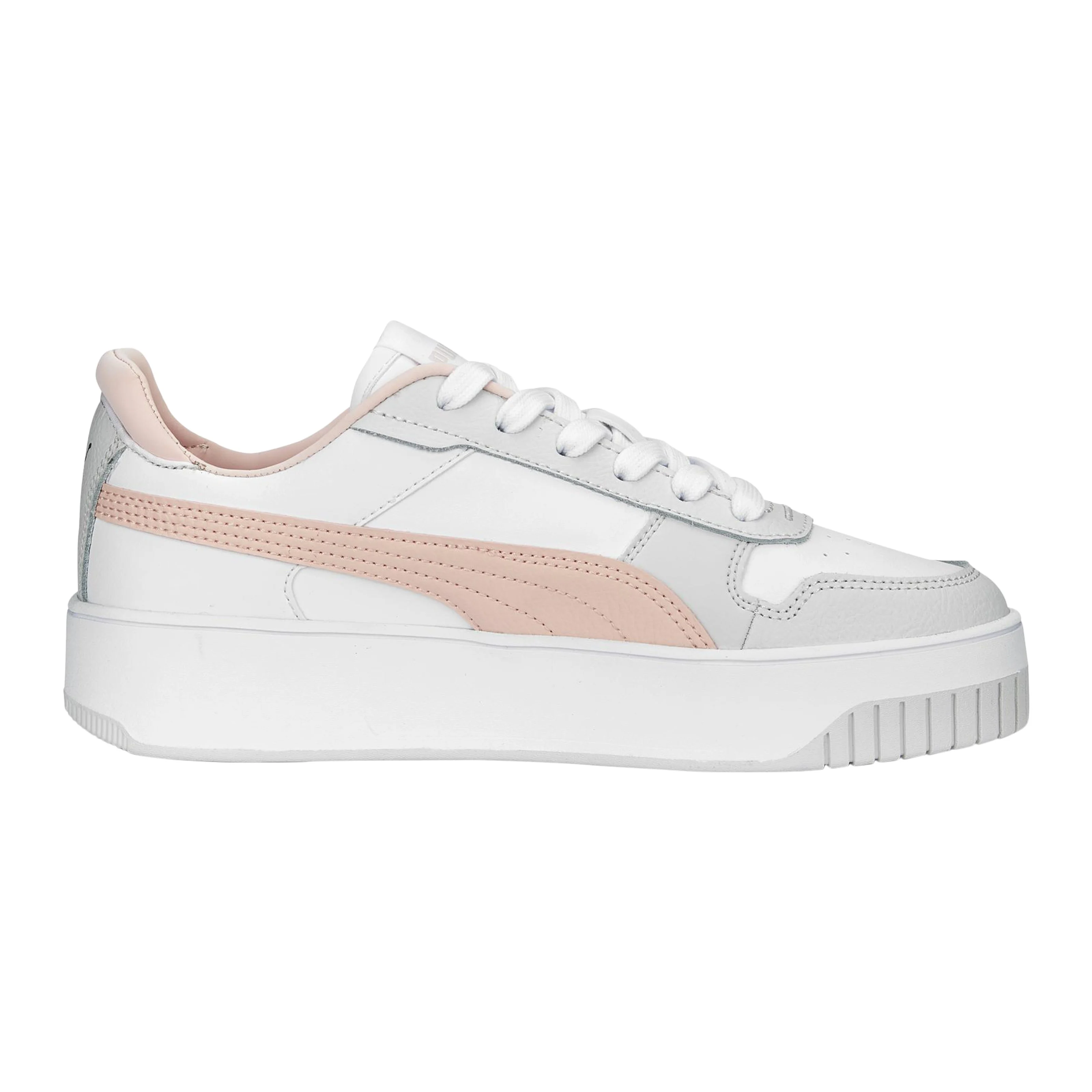 Basket plate cuir carina street | Blanc