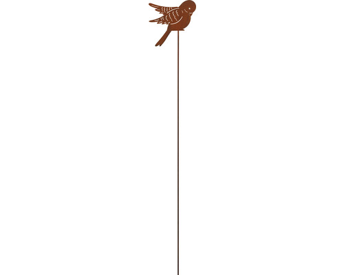 Decoratieve staaf Lafiora vogel metaal H 95 cm