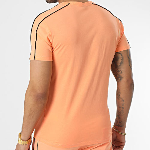 Ensemble Tee Shirt Et Short Jogging E384 Orange