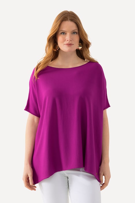 Pullover, Oversized, U-Boot-Ausschnitt, Fledermausarm