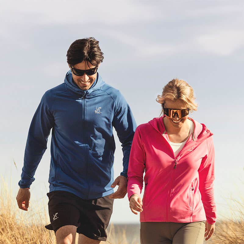 Evolution Light Stretch Fleece Hoodie Dame Fandango Pink