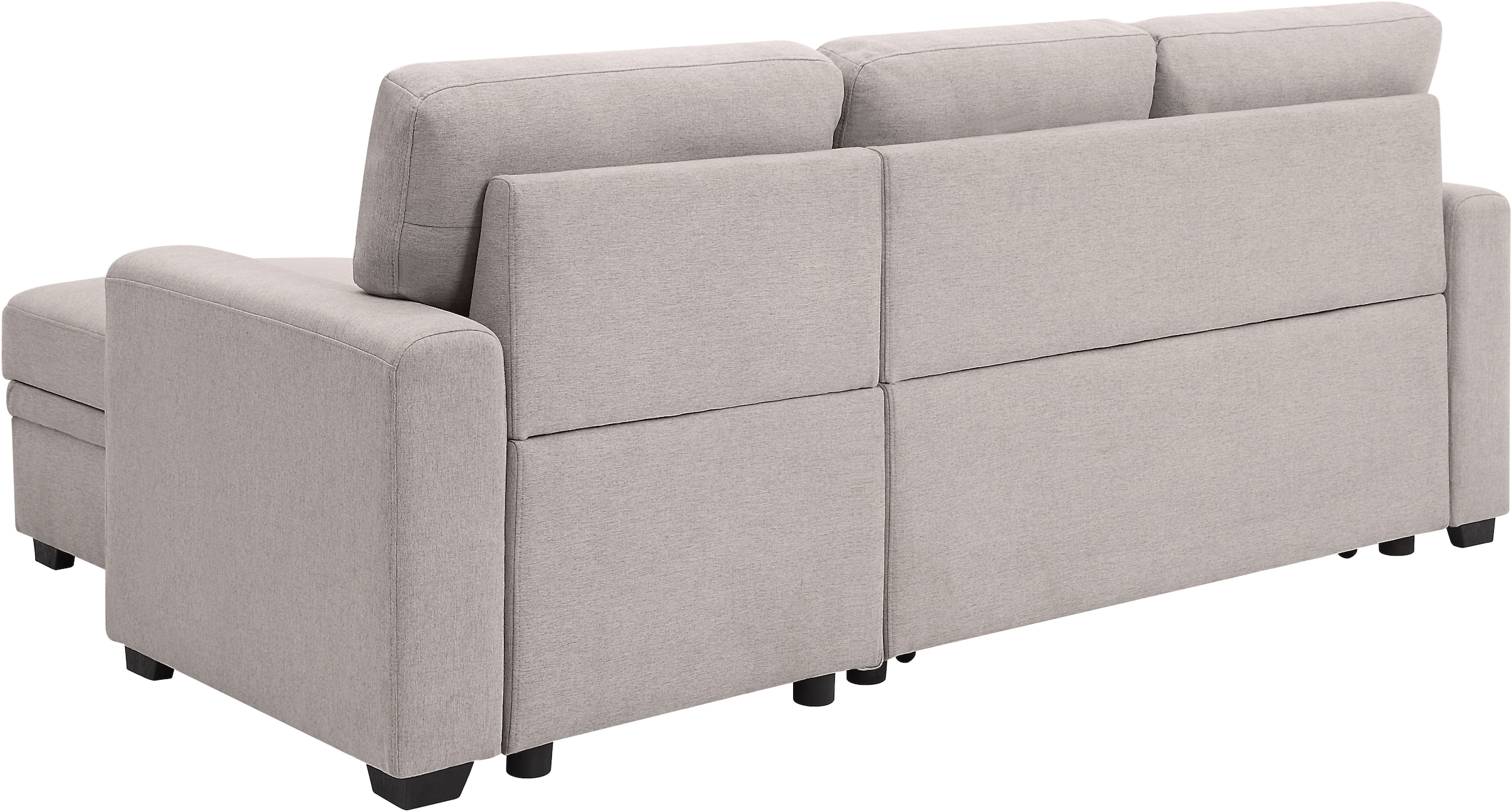 ATLANTIC home collection Ecksofa »Gerrit L-Form, B: 216 cm« mit Bettfunktion & Bettkasten