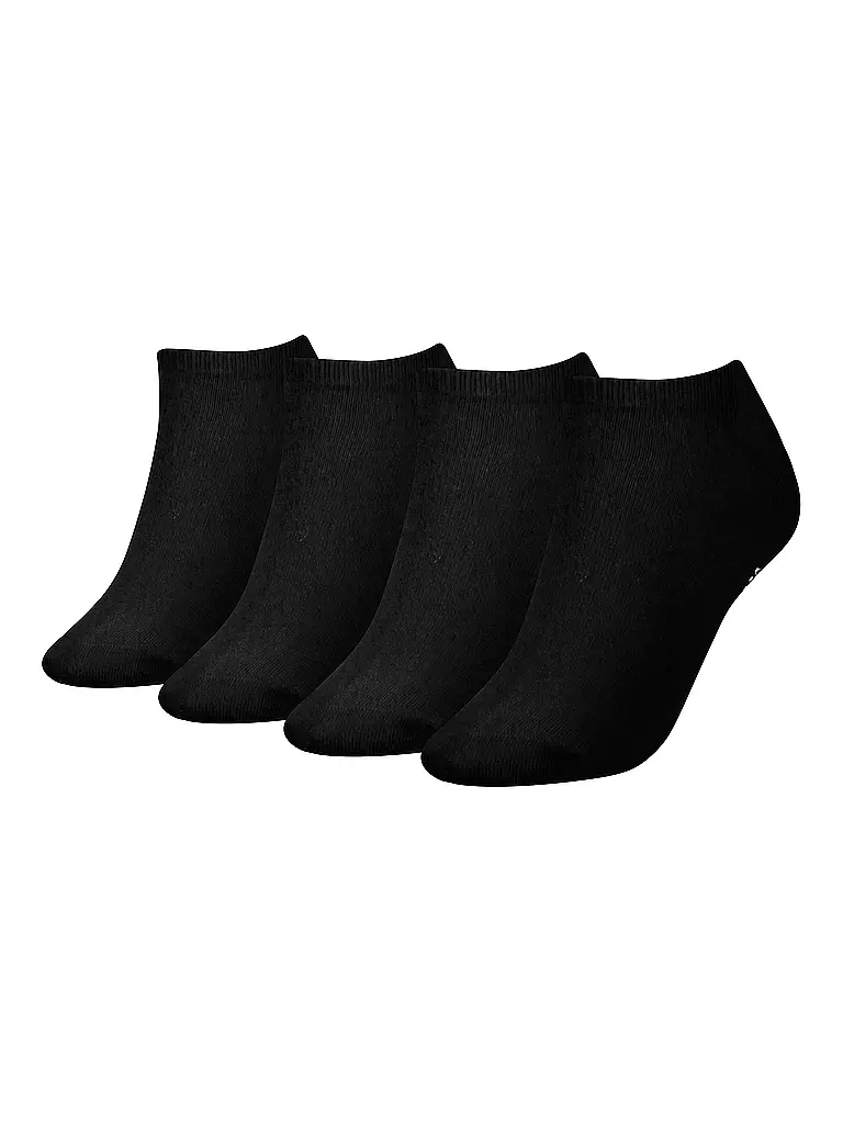 TOMMY HILFIGER Sneaker Socken 4er Pkg. Black schwarz