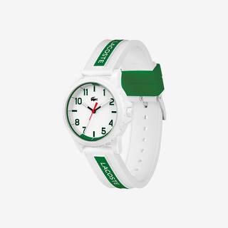 Montre Rider à 3 aiguilles - Modèle blanc et vert avec bracelet en silicone Montres - Blanc - Lacoste - Enfant