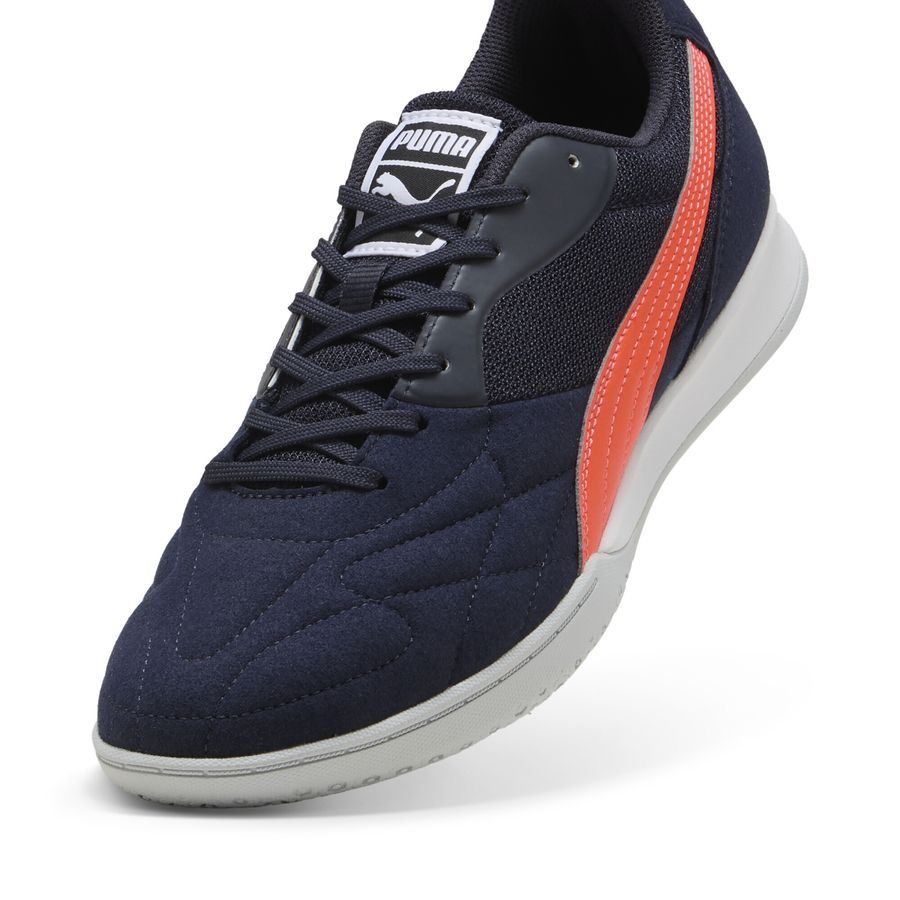 PUMA King Top IT - Bleu Marine/Glowing Red
