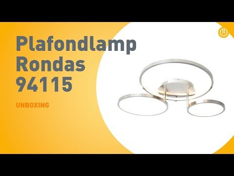 Moderne plafondlamp staal incl. LED en dimmer- Rondas