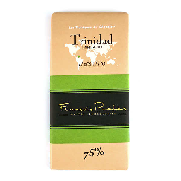 Tablette chocolat noir Trinidad - Trinitario 75%