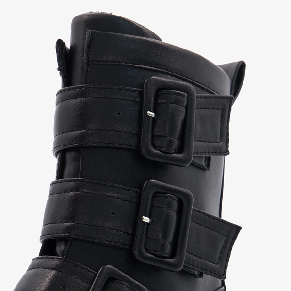 Blue Box dames biker boots met gespen