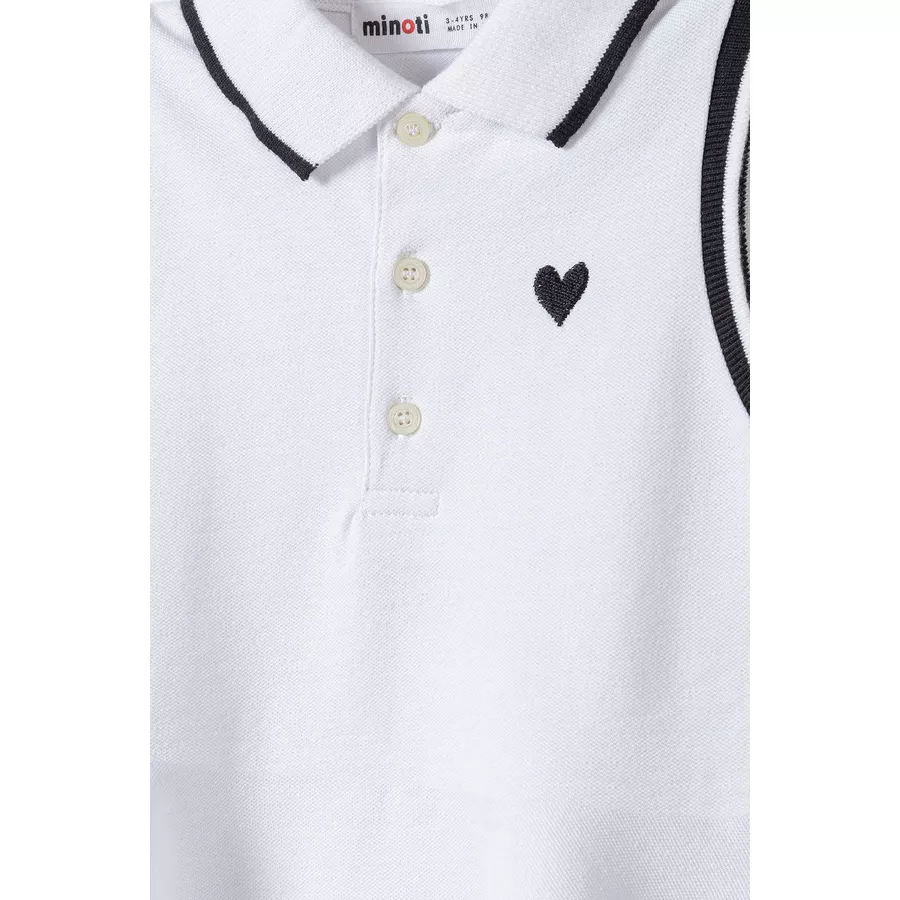MINOTI Polokleid Weiß