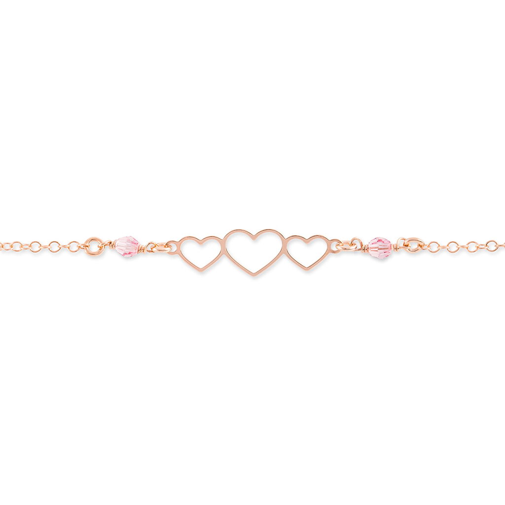 Bracelet Love Love Argent Rose Oxyde De Zirconium
