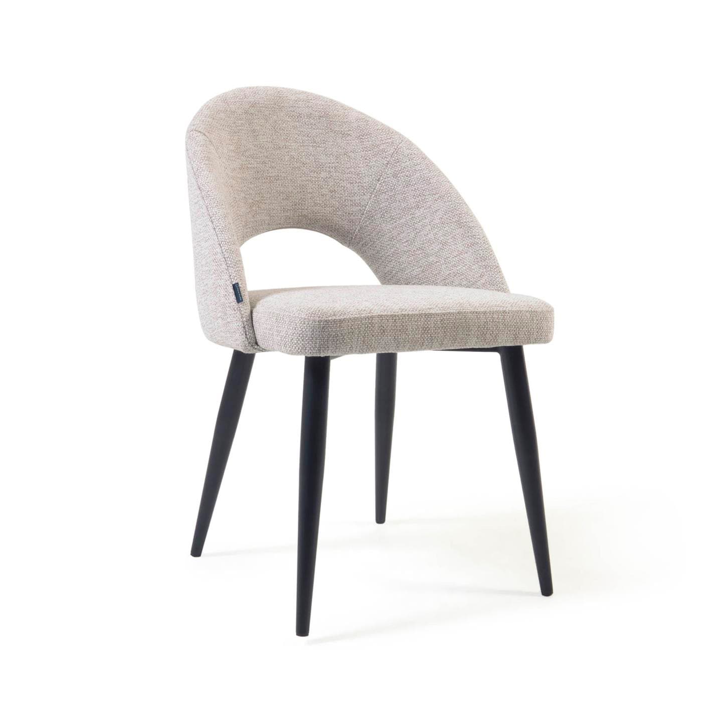 Kave Home Stuhl MAEL beige/schwarz