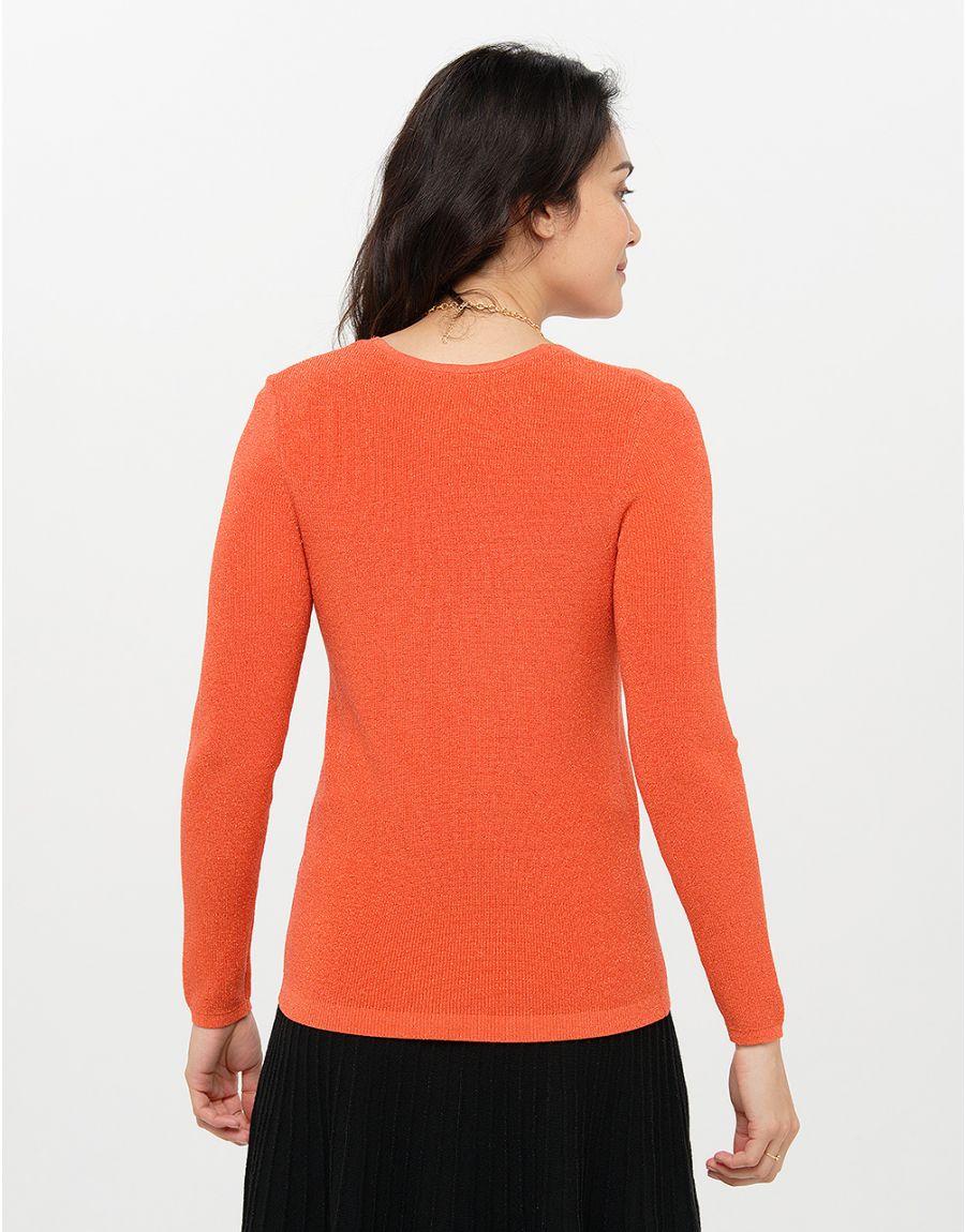 Pull irisé orange