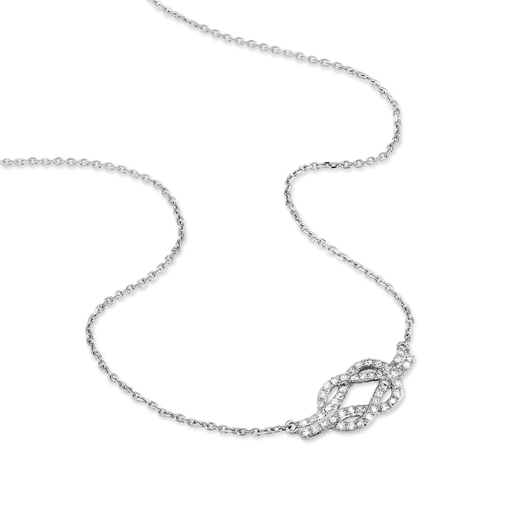 Collier Or Blanc Diamant