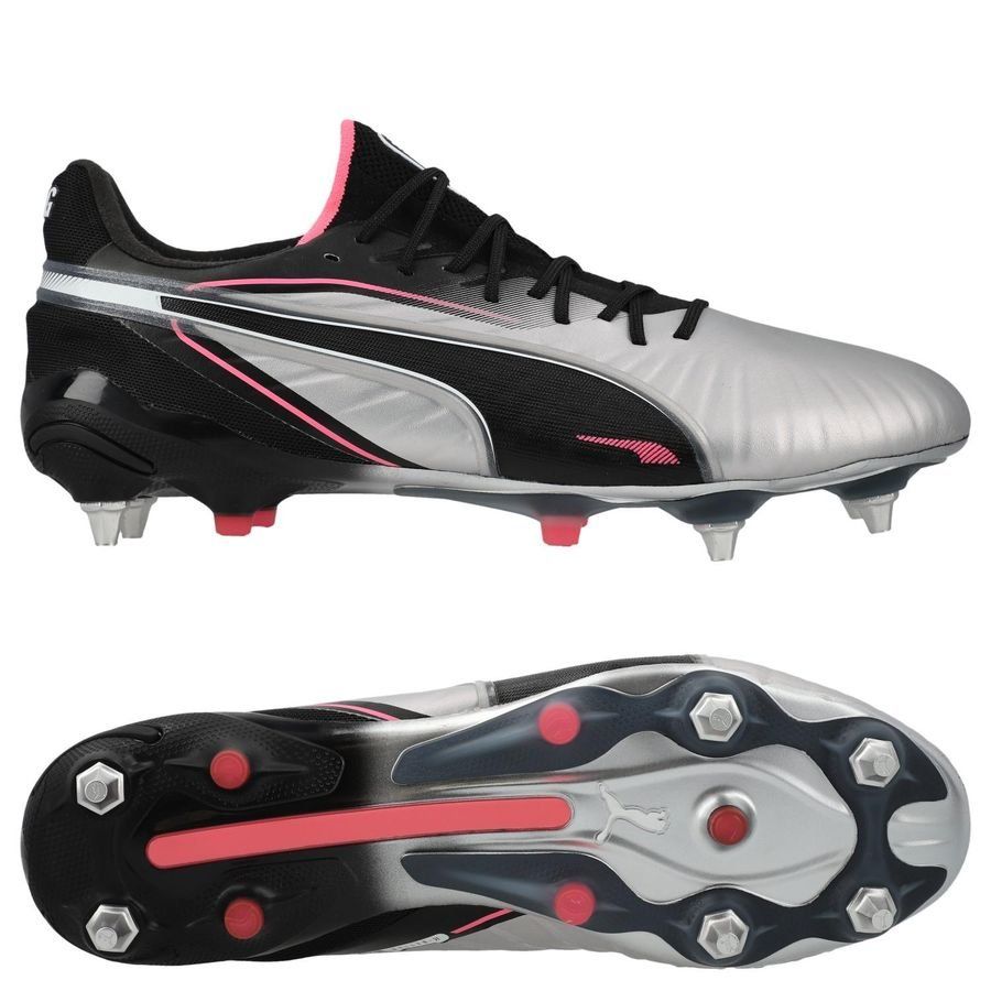 PUMA King Ultimate SG Audacity - Argenté/Noir/Sun Struck/Blanc