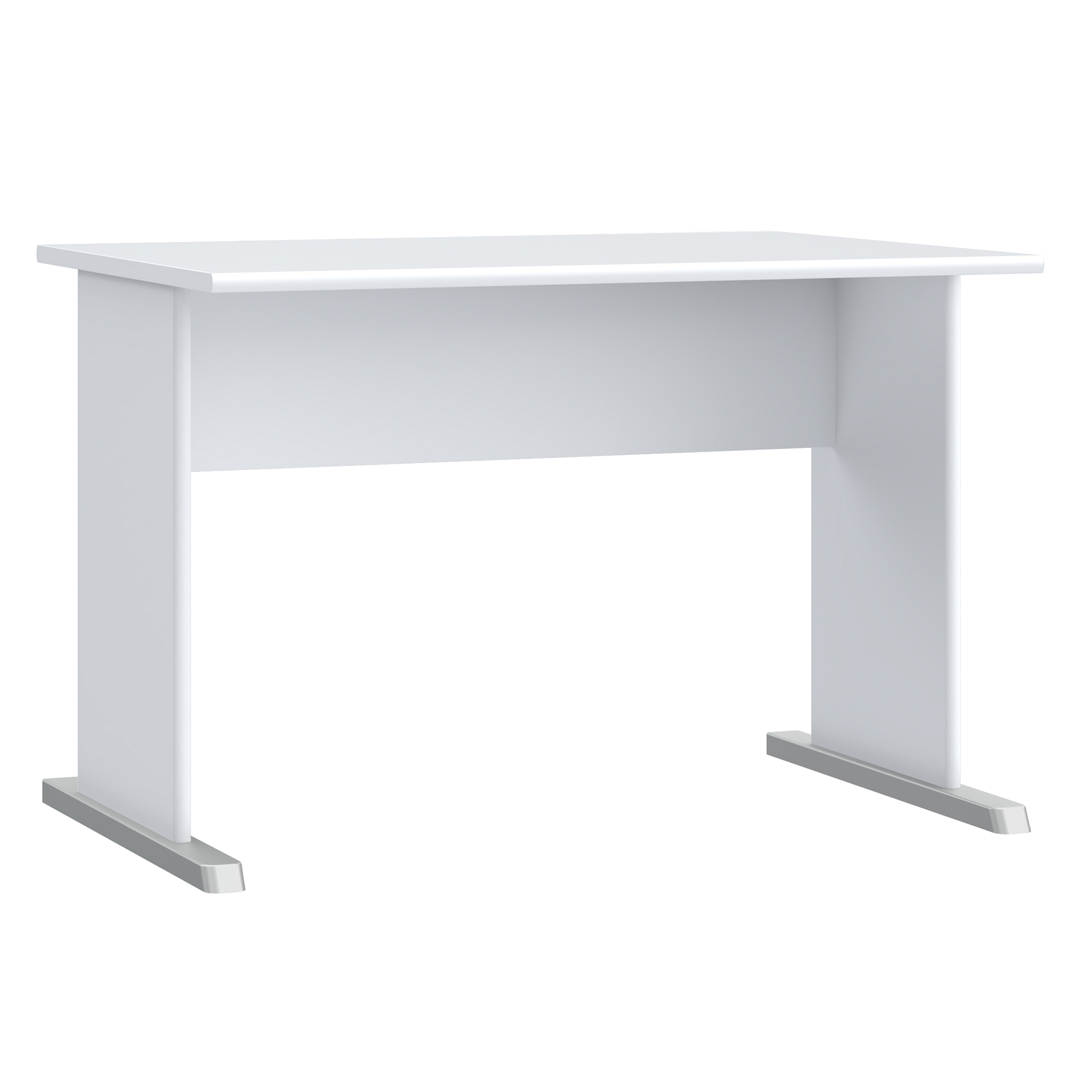 Schreibtisch - weiß-grau - 108 cm