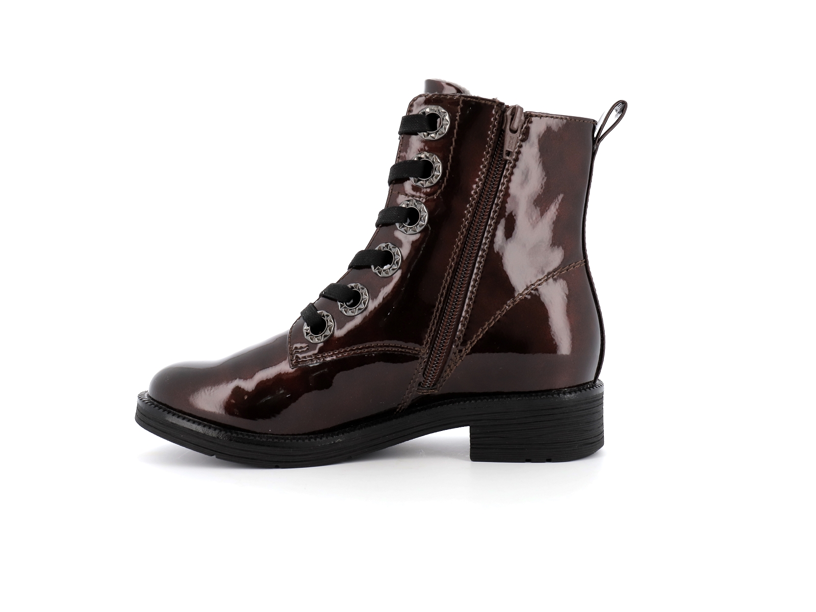 Jana  shoes-25264 Synthétique Verni Bordeaux