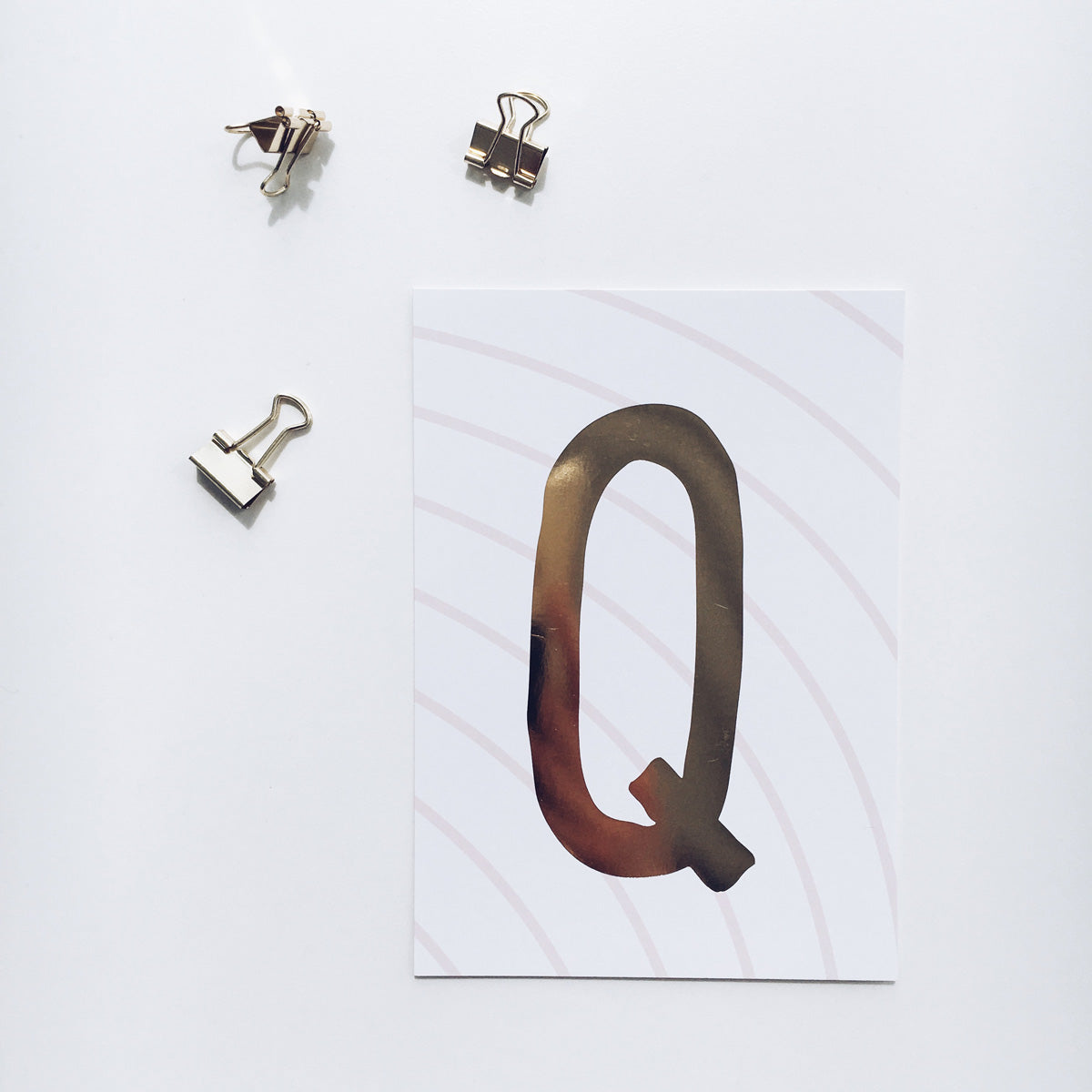 Postkarte „Q