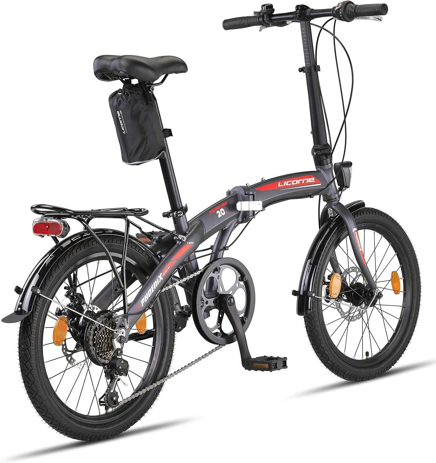 Bicicleta dobrável Licorne Bike Phoenix 2D, aro 20, em alumínio.