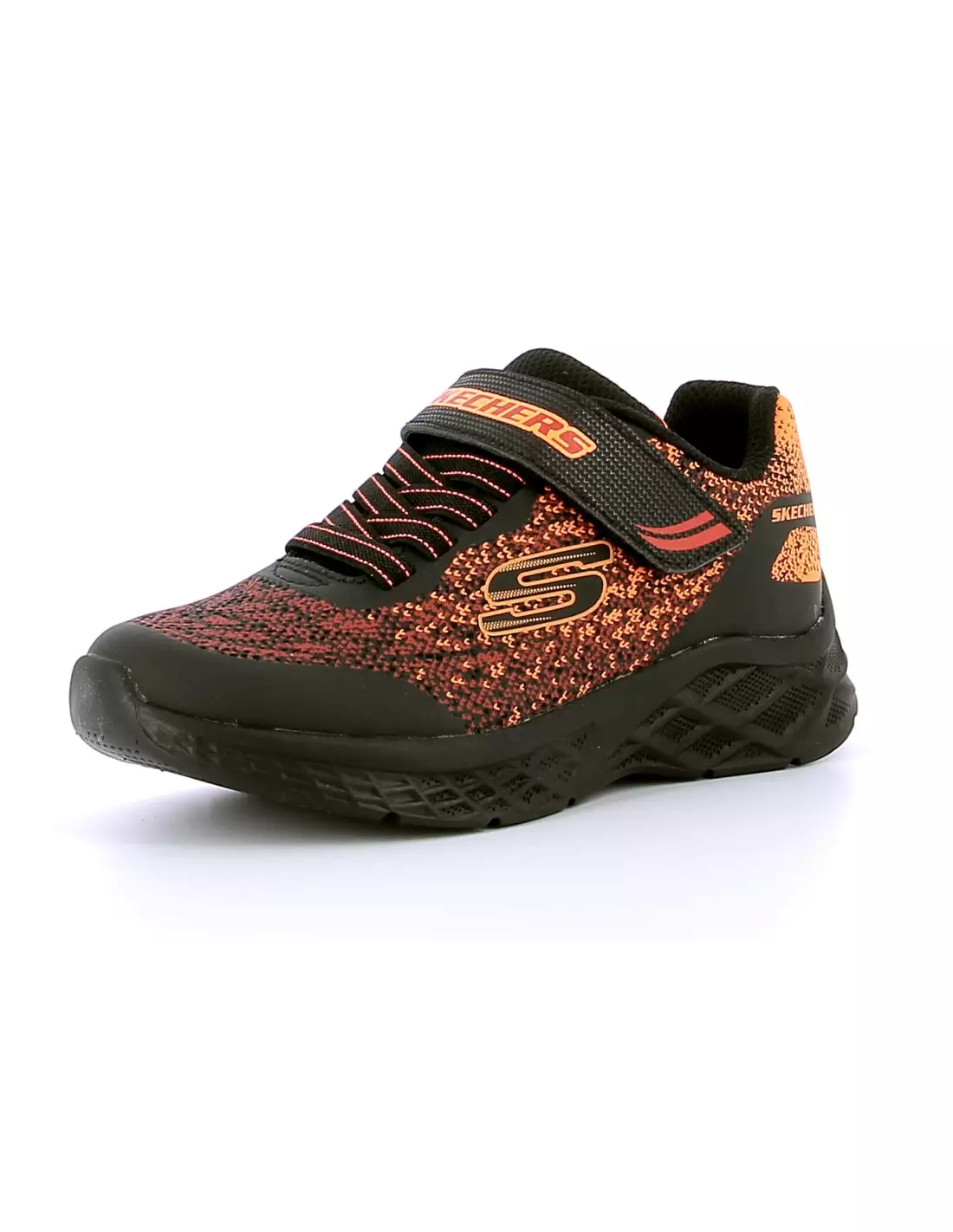 SKECHERS MICROSPEC II - Baskets BLACKRED