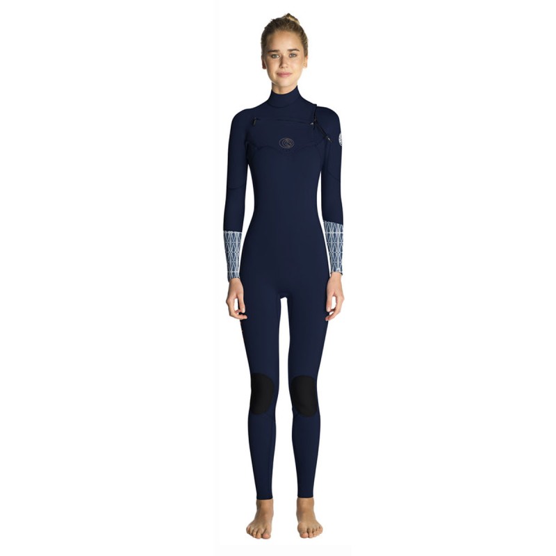 Combinaison Rip Curl Flash Bomb 5/3 Front Zip 2019 Blue - The Corner Shop