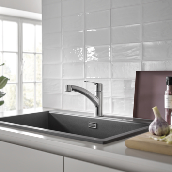 Grohe keukenkraan Start dual spray QuickFix supersteel (RVS look)
