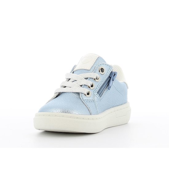 Baskets basses cœurs brillants   Bleu        de               P'tit Bisou premiers pas
