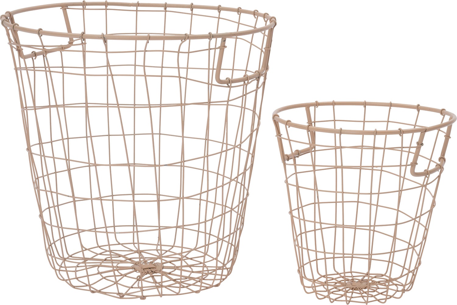 Intratuin draadmand Bassie beige D 20 H 23 cm