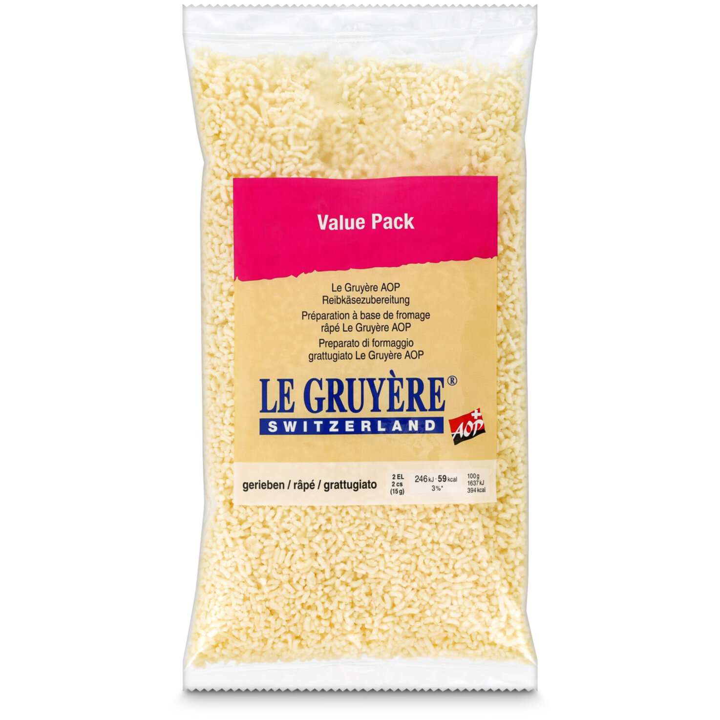 Gruyère AOP Reibkäse