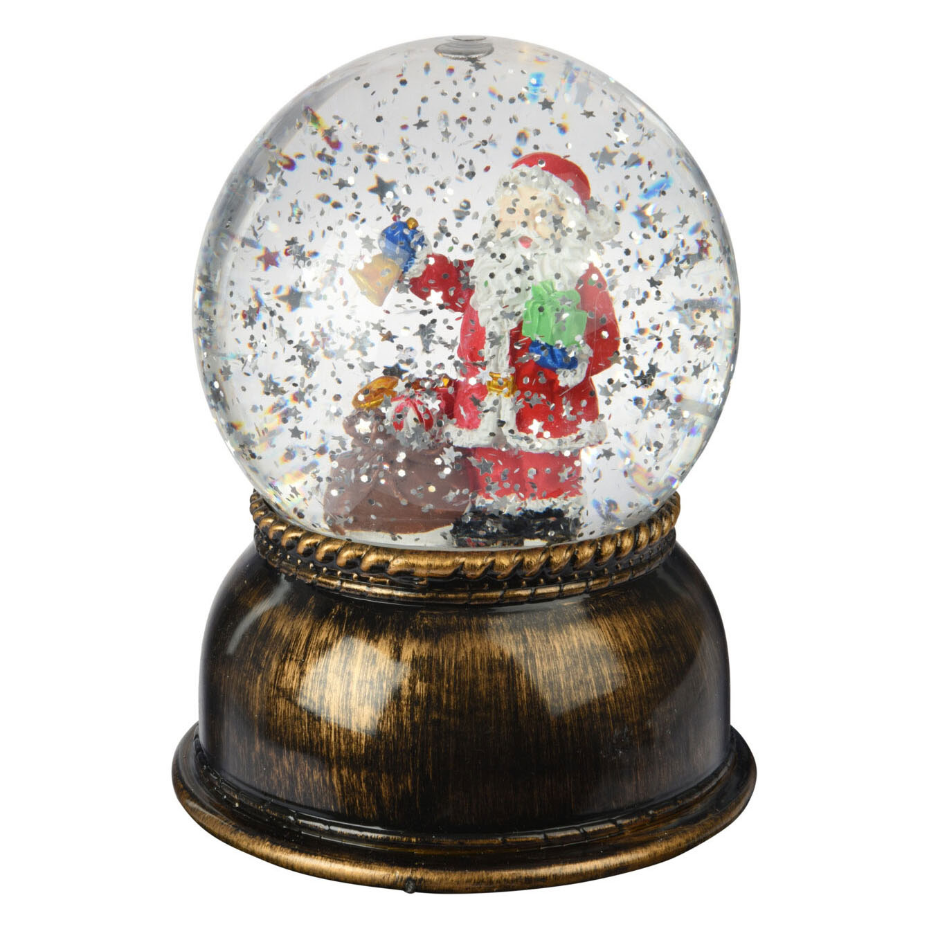 Schudbol Kerst met LED XL
