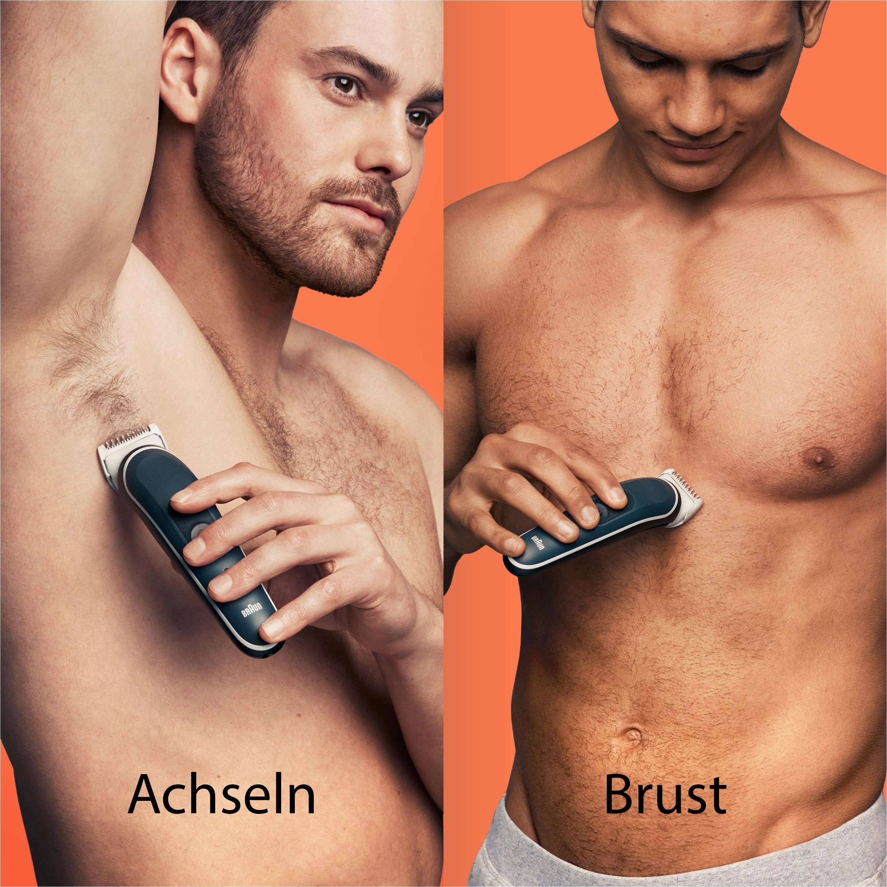 Series 5 Bodygroomer Elektrischer Haarschneider Haar Trimmer Akku Rasierer mit 3 Aufsätzen (BG5340) - Schwarz / Grau