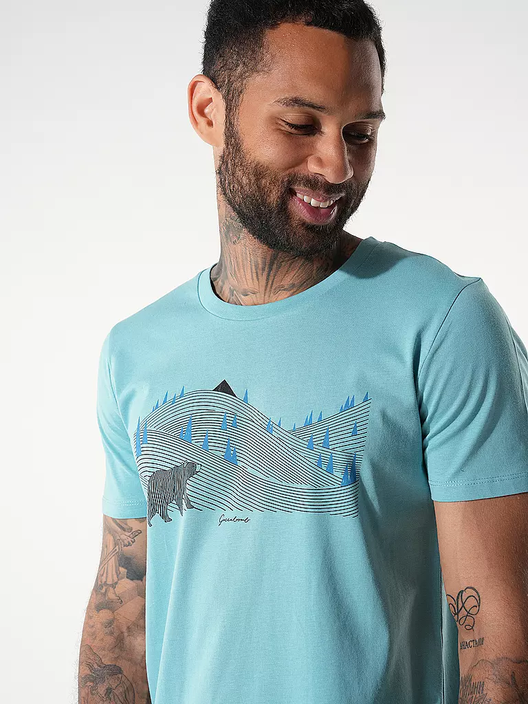 GREENBOMB T-Shirt GUIDE ANIMAL BEARLAND dunkelblau