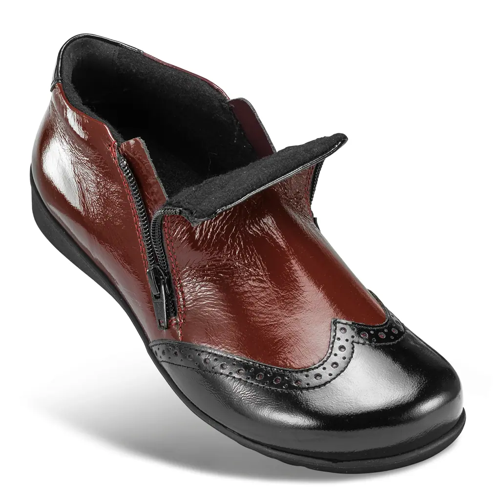 DAMEN - Halbschuh MIRKA schwarz-rot