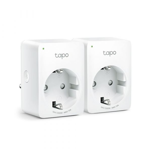 TP-Link Tomada Inteligente Tapo P100 Mini Smart Wi-Fi (2-Pack) - TAPO P100(2-PACK)