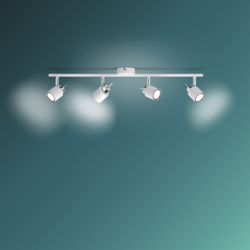 Philips Meranti opbouwspot wit 4x 35W
