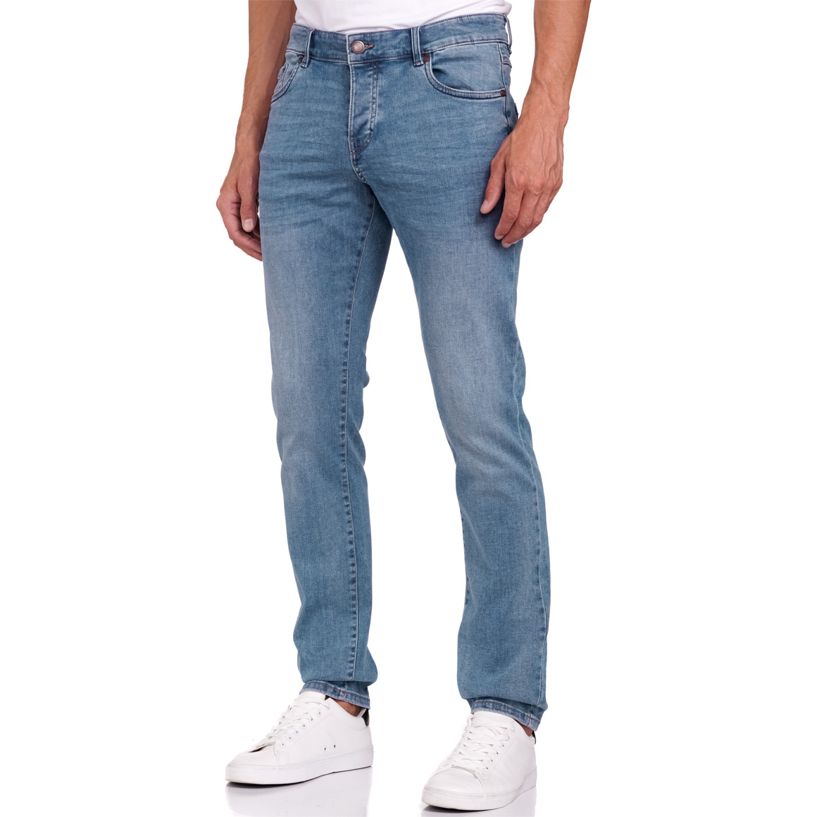 VanVaan Herren Slim-Jeans im Five-Pocket-Style blau