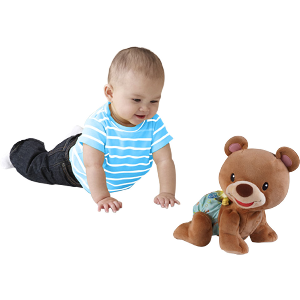 VTech Kruip & Leer baby beer - bruin