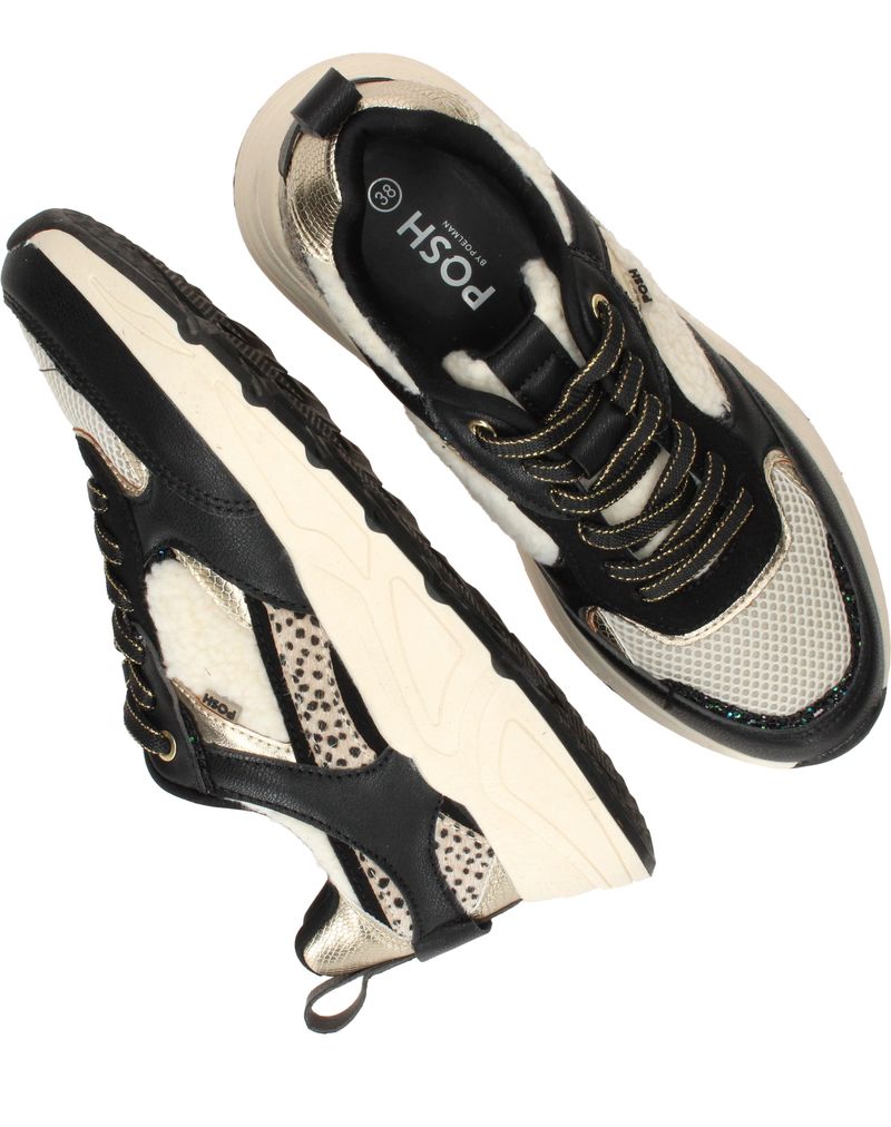 POSH by Poelman Sneakers Zwart Dames