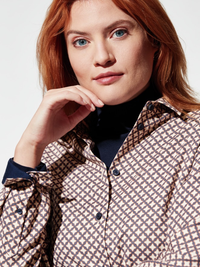 Thermoleicht-Flanell-Hemdbluse