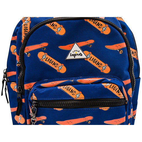 Little legends rugzak met regenhoes large - skateboard - 38 cm