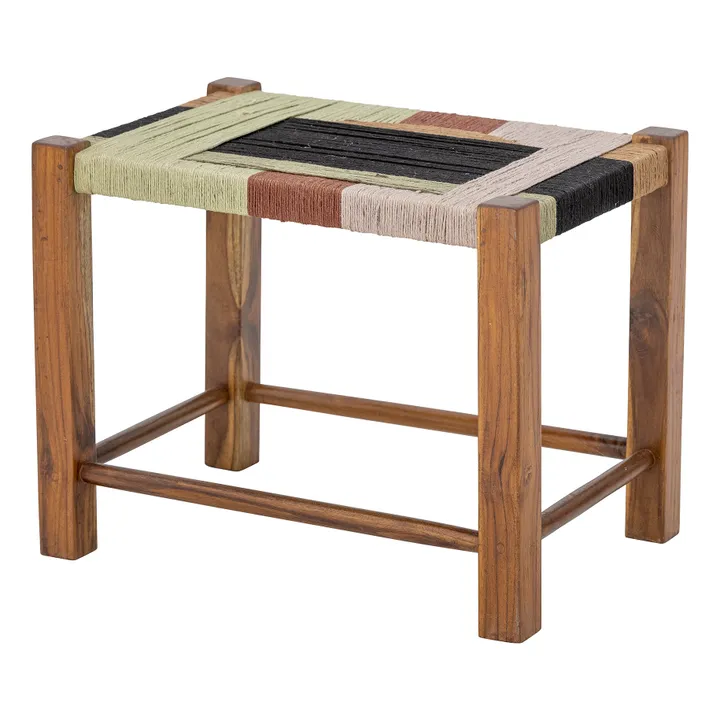 Bloomingville Tabouret Verde en jute | Marron