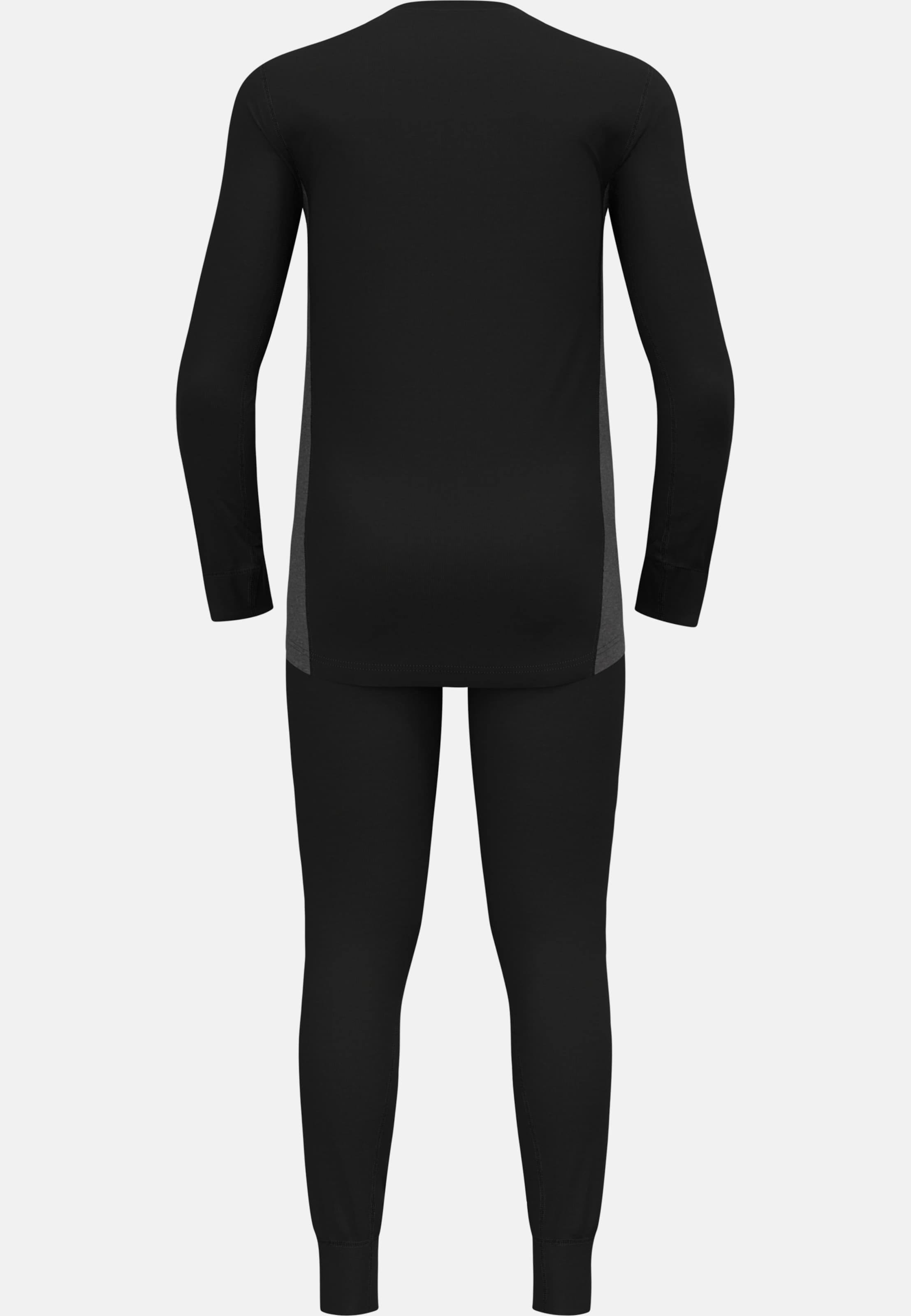 Active Warm Base layer Set in black - dark grey melange