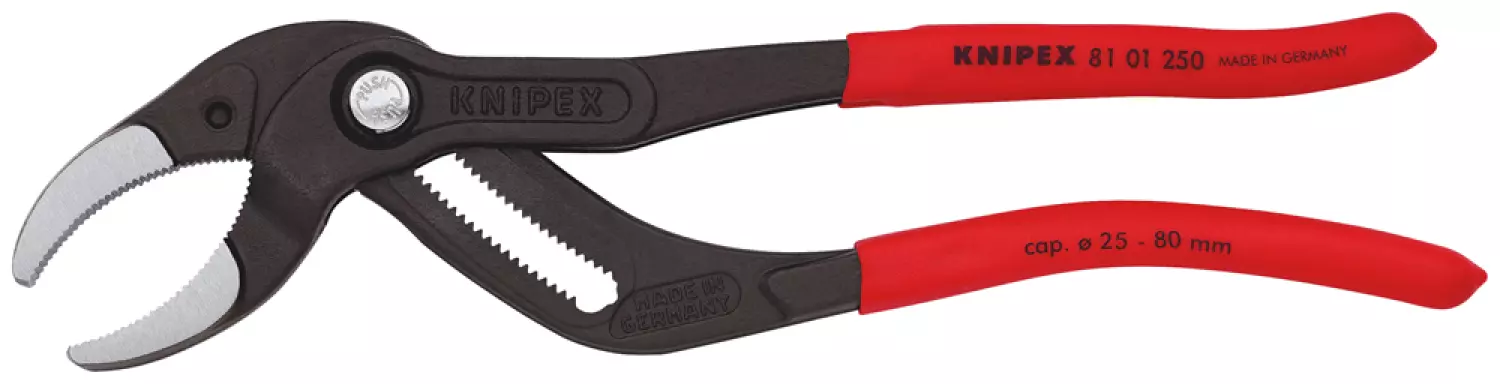 Knipex 81 01 250 Sifon- en connectorentang met anti-slip - 250 mm