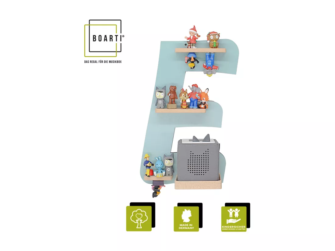 Etagère lettre E pour Toniebox Tonies