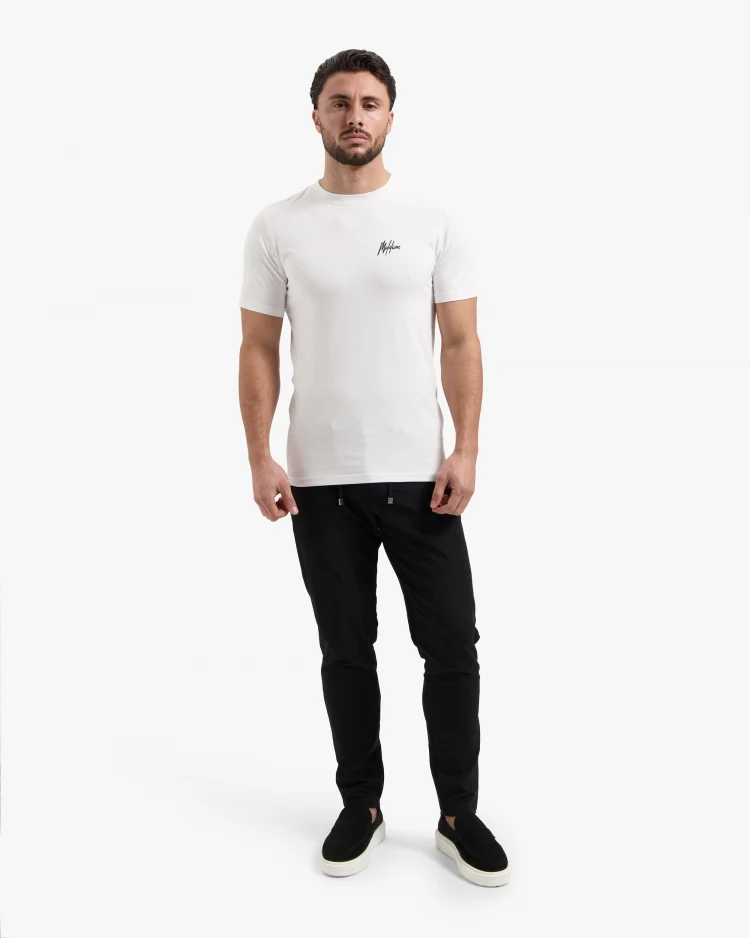 Malelions Signature T-Shirt 3-Pack Heren Wit/Wit/Wit